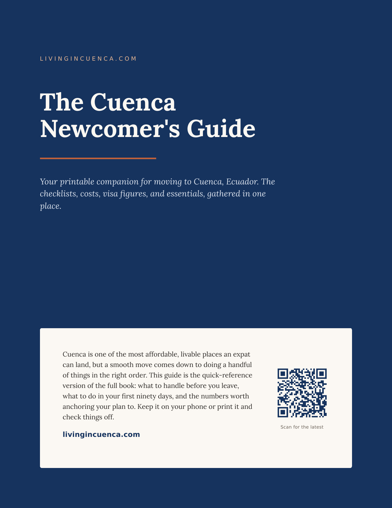 The Cuenca Newcomer's Guide cover